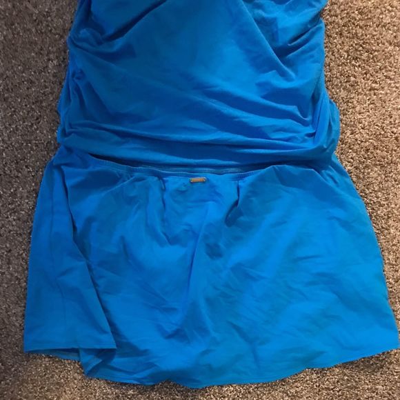 Liz Claiborne plus size 24W Blue two piece swimsuit bathing suit - Picture 3 of 5